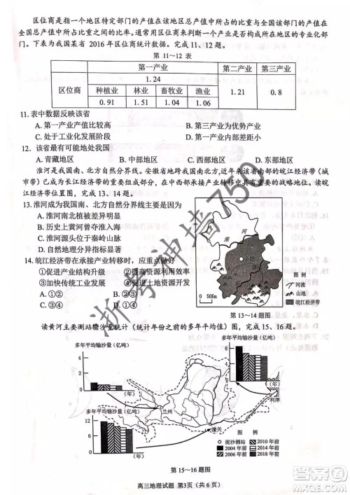 2019年浙江省七彩阳光新高考研究联盟高考适应性考试高三历史试题及参考答案 2019年浙江省七彩阳光新高考研究联盟高考适应性考试高三历史试题及参考答案