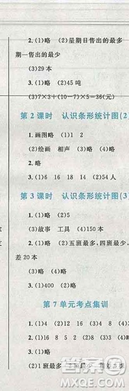 2019年小学同步考优化设计小超人作业本四年级数学上册人教版答案