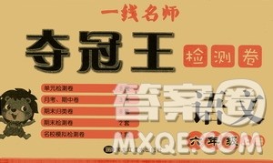 黑龙江美术出版社2019一线名师夺冠王检测卷六年级语文上册答案