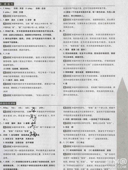 新世界出版社2019秋乐学一起练五年级语文上册人教版答案 新世界出版社2019秋乐学一起练五年级语文上册人教版答案
