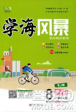 宇恒文化2019年学海风暴初中同步系列历史八年级上册RJ人教版参考答案