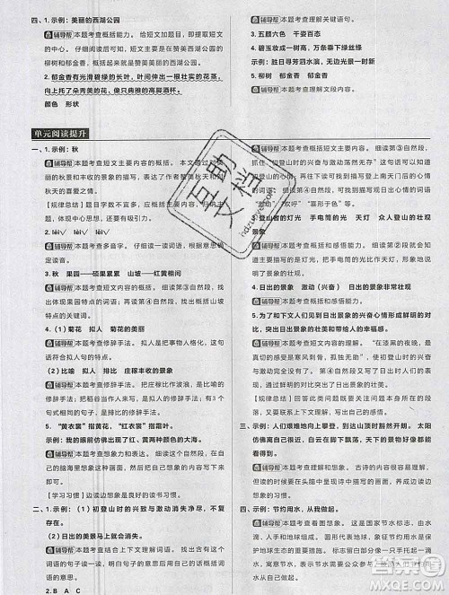 新世界出版社2019秋乐学一起练四年级语文上册人教版答案 新世界出版社2019秋乐学一起练四年级语文上册人教版答案