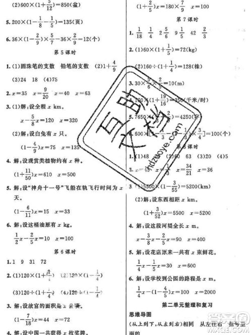新疆青少年出版社2019秋黄冈金牌之路练闯考六年级数学上册北师版答案 新疆青少年出版社2019秋黄冈金牌之路练闯考六年级数学上册北师版答案