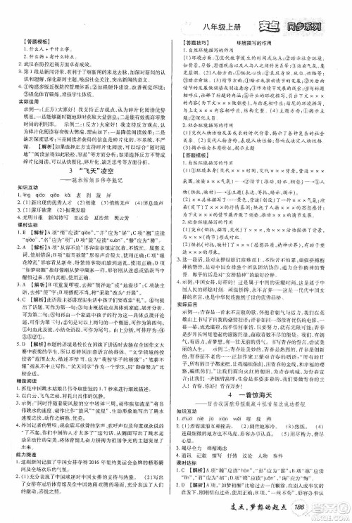 铭文文化2019支点八年级语文上册人教版江西专版答案