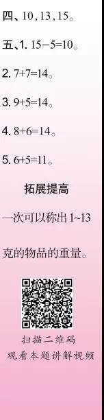 2019-2020时代学习报数学周刊一年级苏教版第17期-第20期答案 2019-2020时代学习报数学周刊一年级苏教版第17期-第20期答案