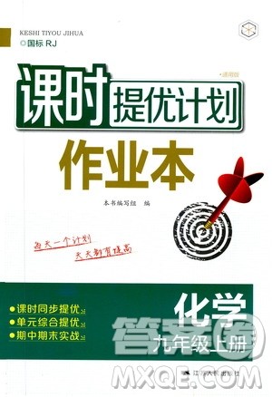 江苏人民出版社2019课时提优计划作业本九年级化学上册国标人教版答案