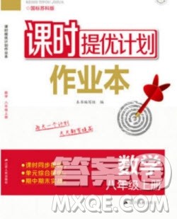 江苏人民出版社2019课时提优计划作业本八年级数学上册国标苏科版答案