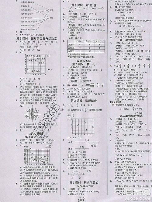 延边大学出版社2020新版世纪金榜金榜小博士六年级数学下册青岛版答案