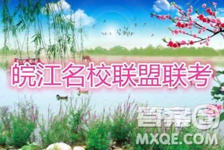 皖江名校联盟2020届高三12月份联考语文试题及答案