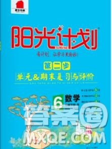 中国原子能出版社2020春季阳光计划第二步六年级数学下册人教版答案