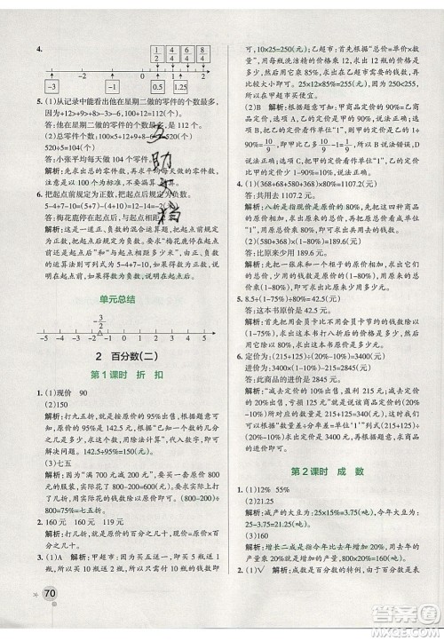 2020年PASS小学学霸作业本六年级数学下册人教版答案 2020年PASS小学学霸作业本六年级数学下册人教版答案