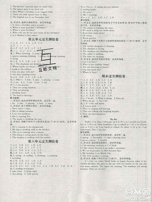 中国原子能出版社2020春季阳光计划第一步五年级英语下册人教版答案 中国原子能出版社2020春季阳光计划第一步五年级英语下册人教版答案