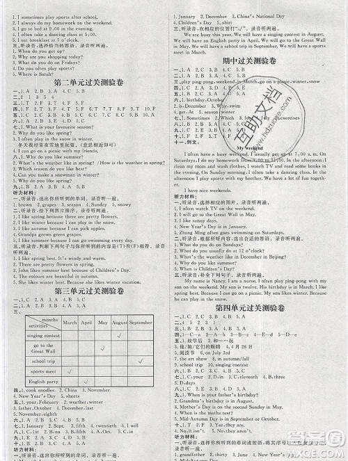 中国原子能出版社2020春季阳光计划第一步五年级英语下册人教版答案 中国原子能出版社2020春季阳光计划第一步五年级英语下册人教版答案