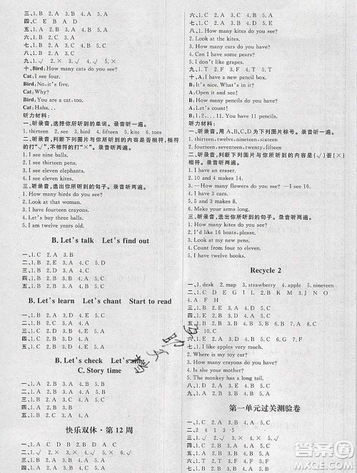 中国原子能出版社2020春季阳光计划第一步三年级英语下册人教版答案 中国原子能出版社2020春季阳光计划第一步三年级英语下册人教版答案