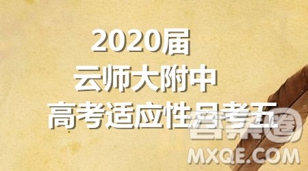 云南师大附中2020届高考适应性月考5语文答案