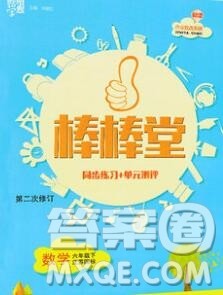 经纶学典2020春棒棒堂同步练习加单元测评六年级数学下册人教版答案 经纶学典2020春棒棒堂同步练习加单元测评六年级数学下册人教版答案