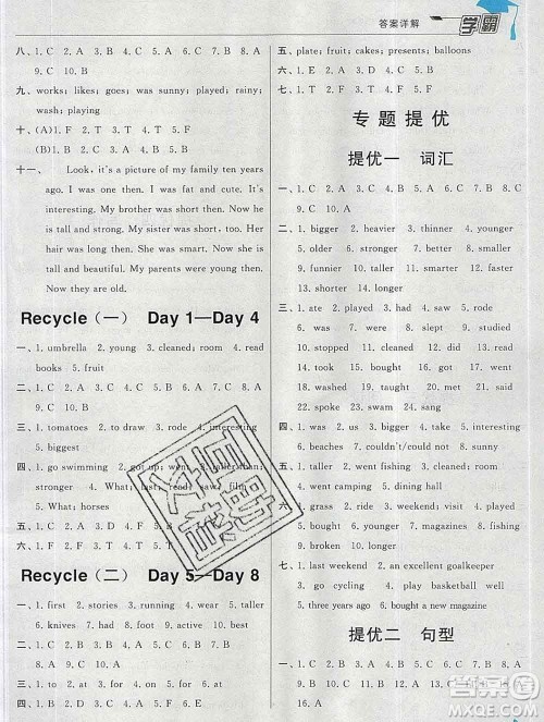 宁夏人民教育出版社2020春经纶学典学霸六年级英语下册人教版答案 宁夏人民教育出版社2020春经纶学典学霸六年级英语下册人教版答案