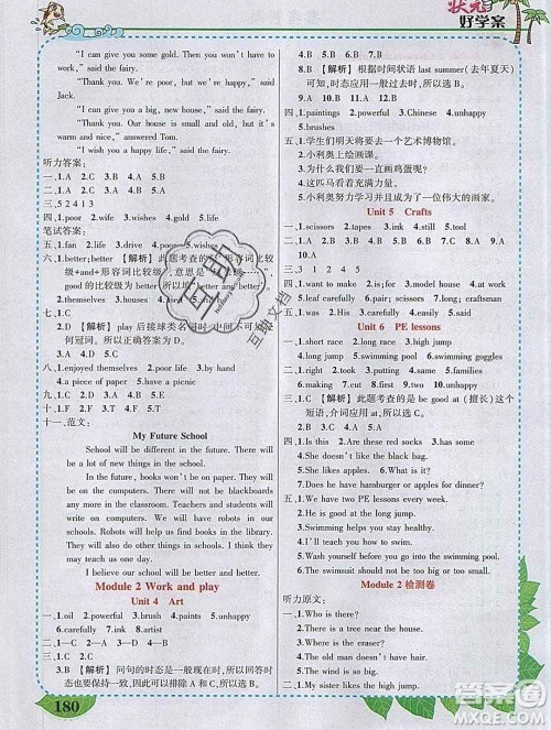 2020春黄冈状元成才路状元大课堂六年级英语下册沪教牛津版答案 2020春黄冈状元成才路状元大课堂六年级英语下册沪教牛津版答案