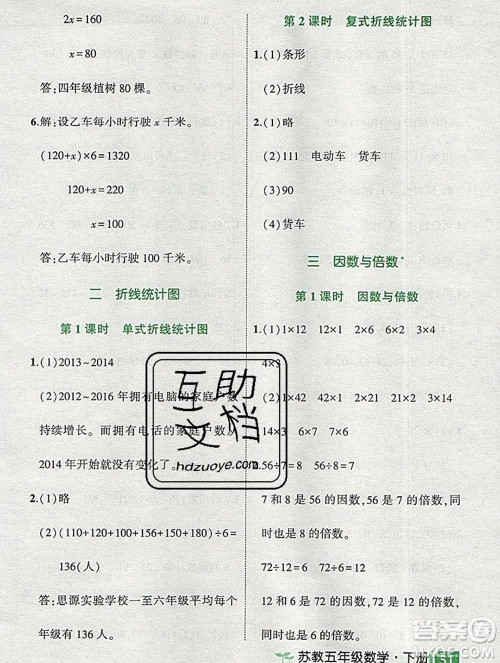 西安出版社2020春黄冈状元成才路状元作业本五年级数学下册苏教版答案 西安出版社2020春黄冈状元成才路状元作业本五年级数学下册苏教版答案
