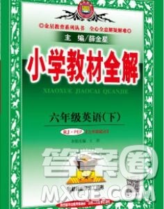 2020春小学教材全解六年级英语下册人教版三起答案