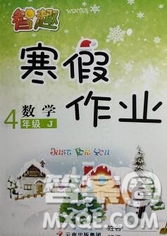 云南科技出版社2020春智趣寒假作业四年级数学冀教版答案