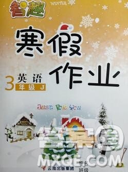云南科技出版社2022春智趣寒假作业三年级英语冀教版答案