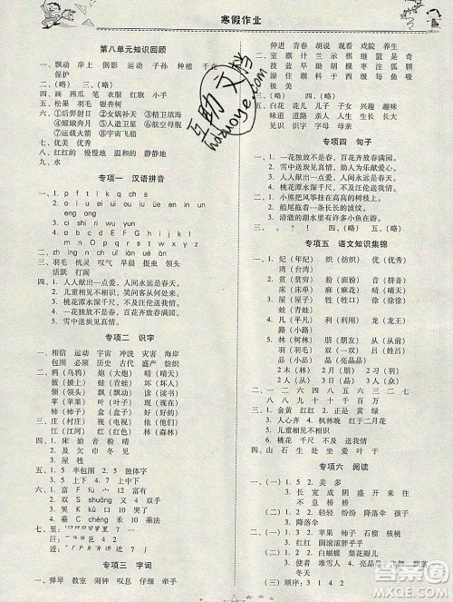 云南美术出版社2020春一诺书业寒假作业快乐假期二年级语文人教版答案 云南美术出版社2020春一诺书业寒假作业快乐假期二年级语文人教版答案