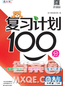 2020年豫新锐图书复习计划100分寒假六年级语文人教版答案