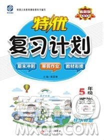 2020年特优复习计划期末冲刺寒假作业教材衔接五年级数学人教版答案 2020年特优复习计划期末冲刺寒假作业教材衔接五年级数学人教版答案