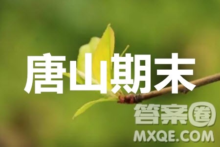 唐山市2019-2020学年度第一学期高三年级期末考试语文答案