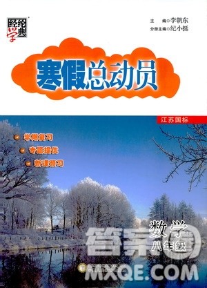 经纶学典2020年寒假总动员数学八年级江苏国际版参考答案 经纶学典2020年寒假总动员数学八年级江苏国际版参考答案
