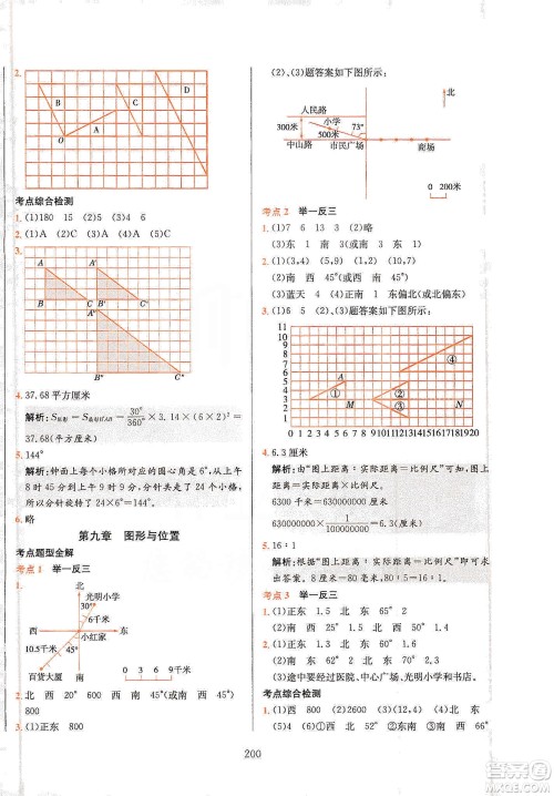 薛金星2020小升初毕业总复习全解数学通用版答案