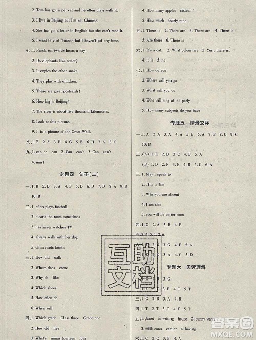 2020年快乐假期衔接优化训练寒假六年级英语人教版答案 2020年快乐假期衔接优化训练寒假六年级英语人教版答案