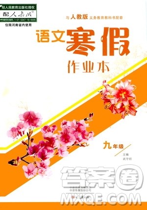 大象出版社2020语文寒假作业本九年级人教版答案