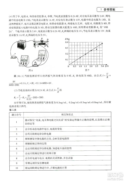 大象出版社2020物理寒假作业本九年级通用版答案