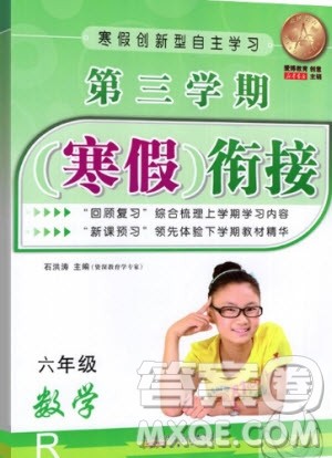 爱博教育2020年第三学期寒假衔六年级数学R人教版参考答案