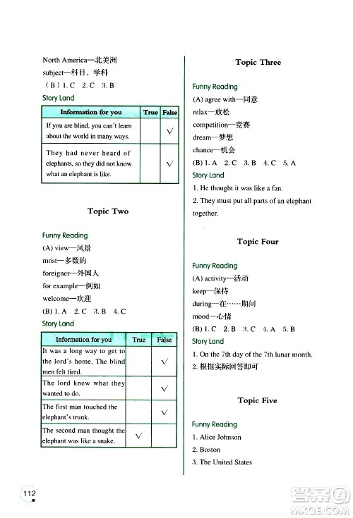 辽宁师范大学出版社2020年3年级起点寒假乐园六年级英语最新版参考答案