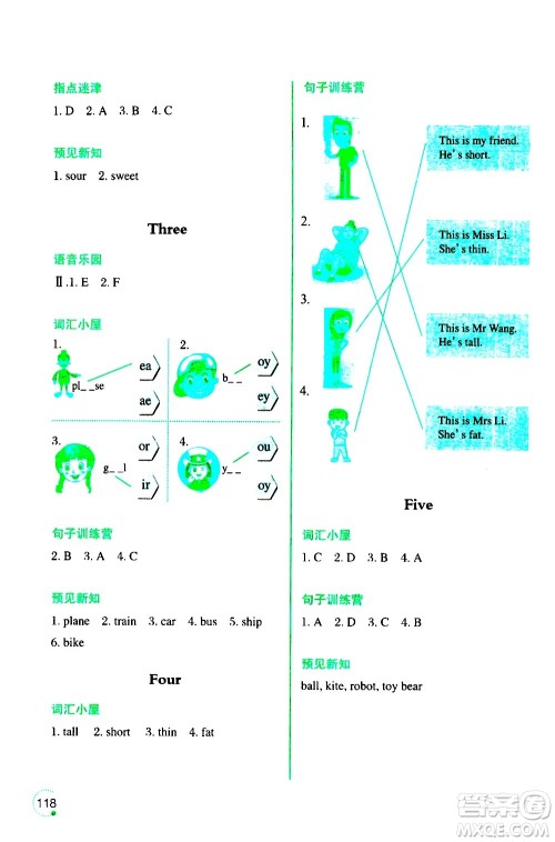辽宁师范大学出版社2020年3年级起点寒假乐园三年级英语SY沈阳专版参考答案 辽宁师范大学出版社2020年3年级起点寒假乐园三年级英语SY沈阳专版参考答案