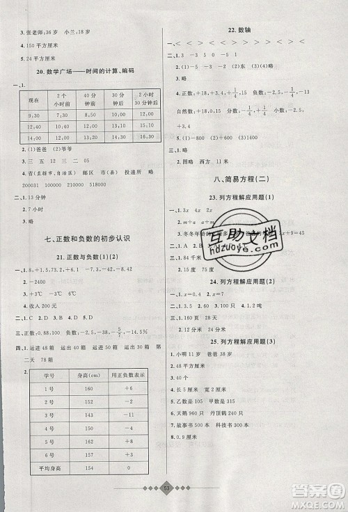 安徽人民出版社2020年赢在寒假5年级数学参考答案 安徽人民出版社2020年赢在寒假5年级数学参考答案