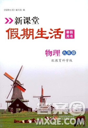 北京教育出版社2020新课堂假期生活寒假用书九年级物理教育科学版答案