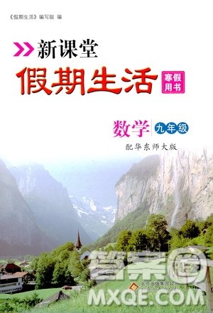北京教育出版社2020新课堂假期生活寒假用书九年级数学华东师大版答案