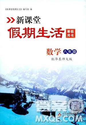 北京教育出版社2020新课堂假期生活寒假用书八年级数学华东师大版答案