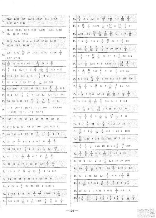 宇轩图书2020春阳光同学课时优化作业六年级数学下册人教版天津适用答案 宇轩图书2020春阳光同学课时优化作业六年级数学下册人教版天津适用答案