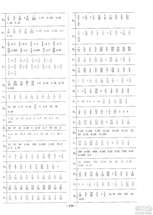 宇轩图书2020春阳光同学课时优化作业五年级数学下册人教版天津适用答案