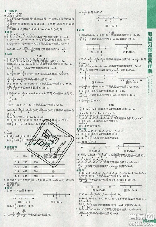 万向思维2020年倍速学习法七年级数学下冀教版参考答案