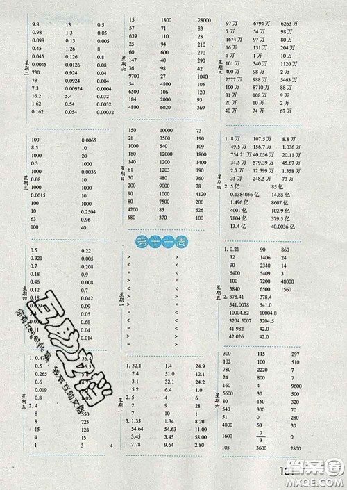 2020年经纶学典口算达人四年级数学下册青岛版答案 2020年经纶学典口算达人四年级数学下册青岛版答案