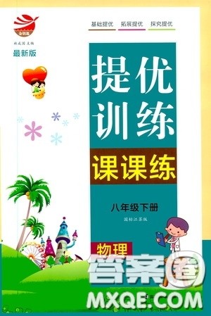 南京大学出版社2020提优训练课课练八年级物理下册课标江苏版答