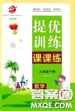 南京大学出版社2020提优训练课课练九年级数学下册课标江苏版答案 南京大学出版社2020提优训练课课练九年级数学下册课标江苏版答案