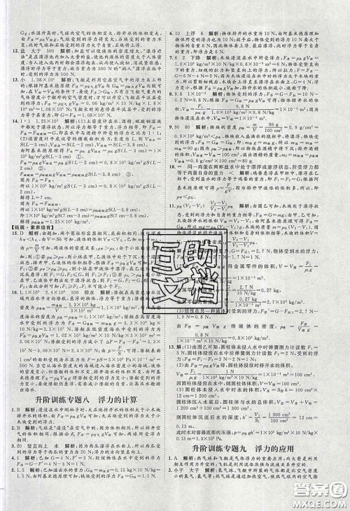 2020春优加学案课时通八年级物理下册教科版JK河北专用答案 2020春优加学案课时通八年级物理下册教科版JK河北专用答案