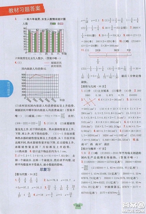 北京师范大学出版社义务教育教科书2020数学五年级下册北师大版教材习题答案